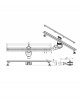 Lavita Odpływ liniowy Linear slim Gunmetal 800 5900378370284